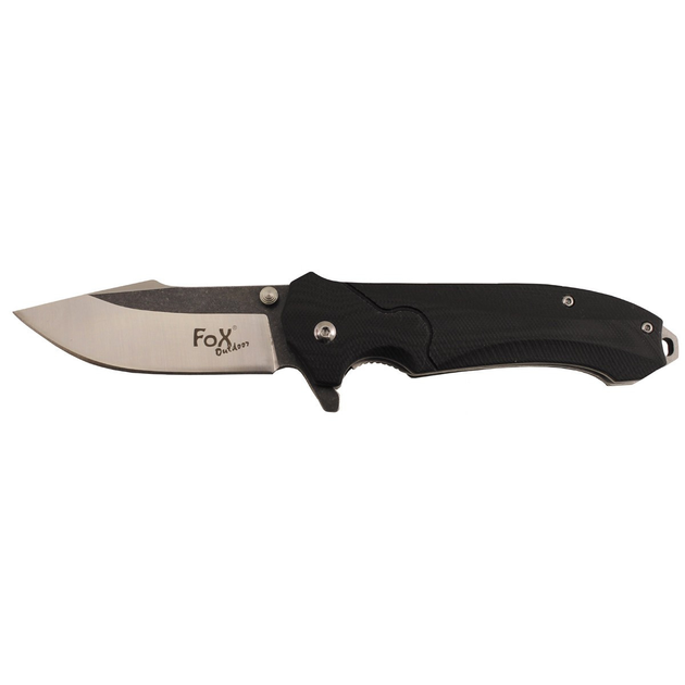Складной нож Fox Outdoor рукоять G10 черного цвета (45531A) - изображение 1