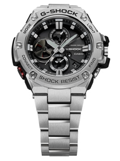 Наручные часы Casio GST-B100D-1AER Черные с серебристым с хронографом - изображение 5