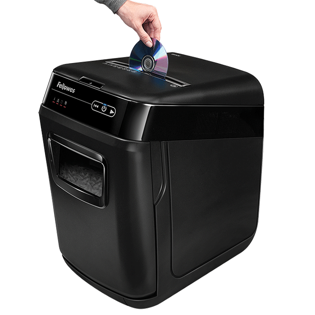 Знищувач Fellowes AutoMax 200C, 200 аркушів, фрагменти 4x38 мм, кошик 32 л - зображення 5