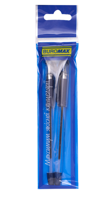Ручка кулькова Buromax MaxOFFICE синє чорнило 2шт в блістері (BM.8352-01-2) - Фото 1 Ручка кулькова Buromax MaxOFFICE синє чорнило 2шт в блістері (BM.8352-01-2) - зображення 1