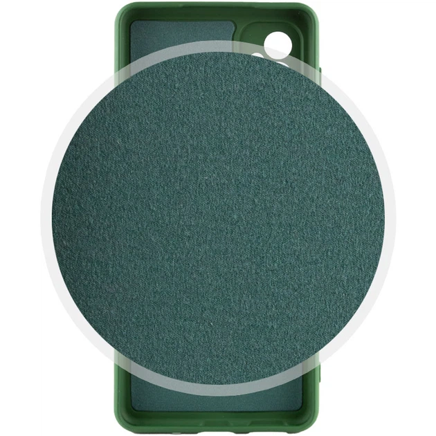 Чохол TPU GETMAN Liquid Silk Full Camera для Samsung Galaxy A34 5G Зелений / Dark green - зображення 3