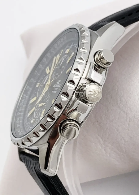 Наручные часы Casio Edifice EF-527L-1AVEF Круглые Черные с серебристым/золотистым - изображение 8