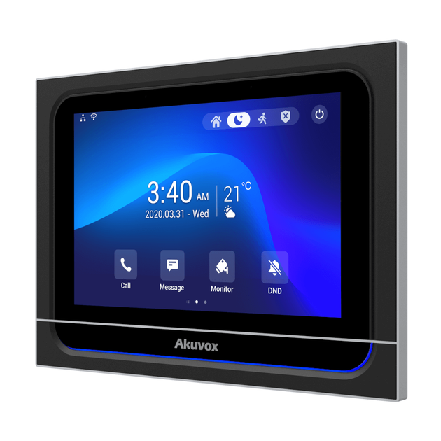 7" SIP домофон на Android з Wi-Fi та Bluetooth AKUVOX X933W Black - изображение 3
