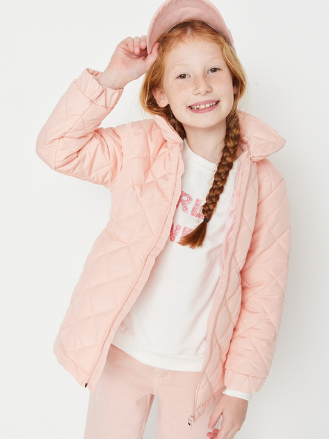 Акція на Дитяча демісезонна куртка для дівчинки Trendyol TKDAW23MO00038 110-116 см Троянда від Rozetka