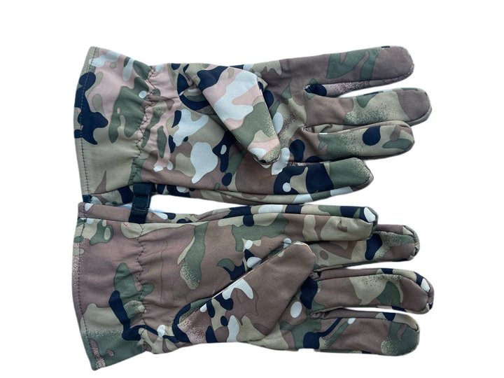 Перчатки зимние для военных SOFT SHEL Мультикам XL (E-0012) маломерят - изображение 1