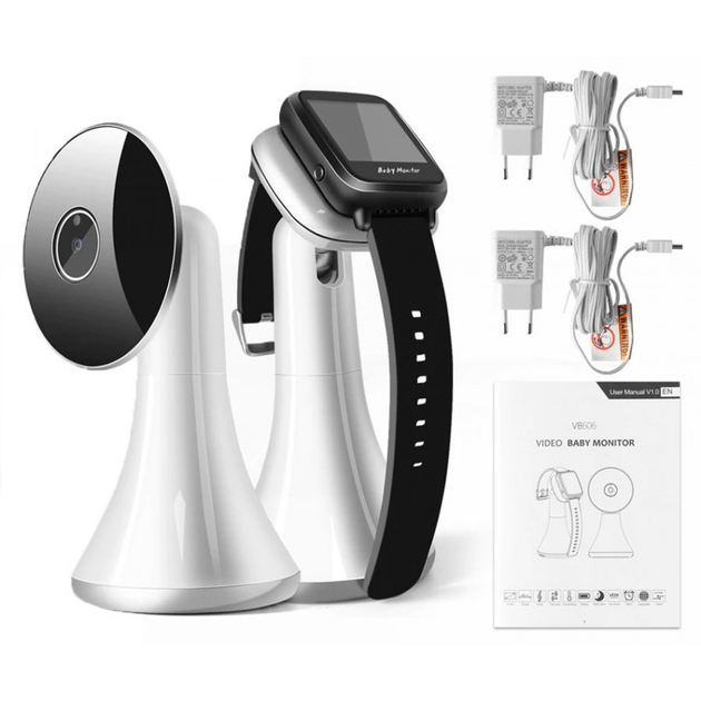Видеоняня - наручные часы Baby Monitor VB606, обратная связь, 1.5" дисплей, датчик температуры, VOX - изображение 7