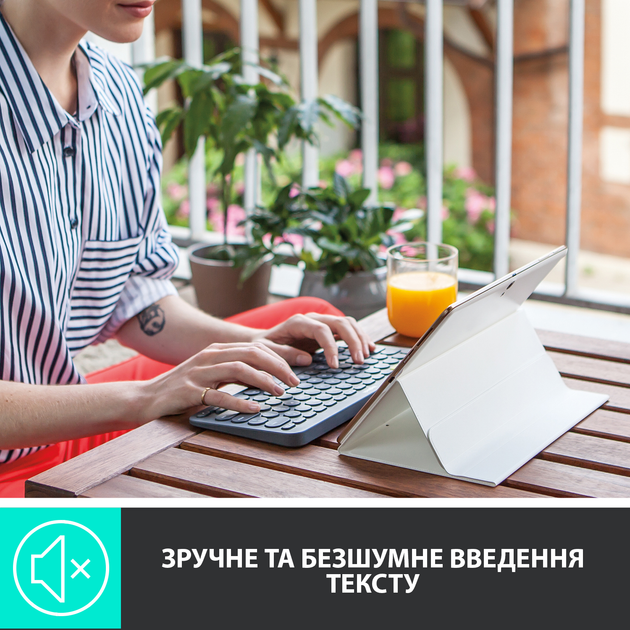 Клавіатура бездротова Logitech K380 Graphite (920-007584) - зображення 3