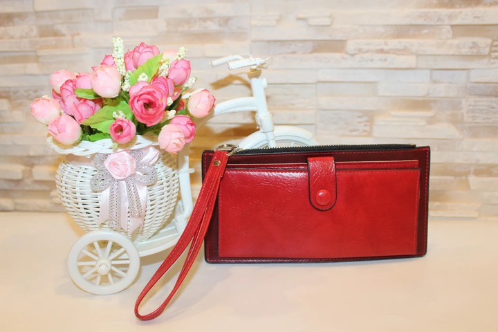 Кошелек No Brand 416 женский красный - изображение 3