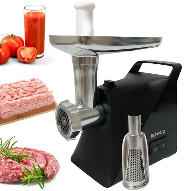 Мясорубка электрическая Rainberg RB-679 3000 Вт с насадкой для томатов ...