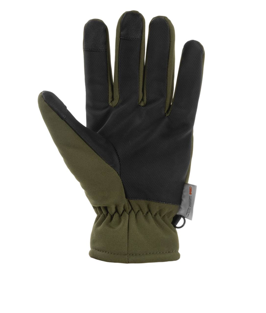 Зимові рукавички Mil-tec softshell L з поліестеру з поліуритановою підкладкою зі спеціальним шаром матеріалу на пальцях для роботи з сенсорним екраном - зображення 2