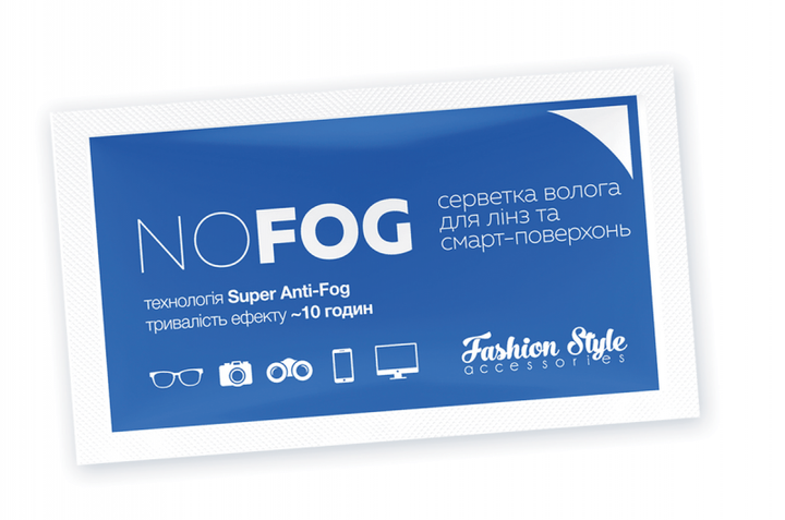 Вологі серветки для окулярів і лінз Fashion Style S013 NO FOG 100 шт проти запотівання - зображення 2