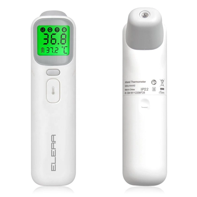 Цифровий інфрачервоний медичний термометр ELERA TH-600 4 в 1 Білий (SUN6135) - зображення 1