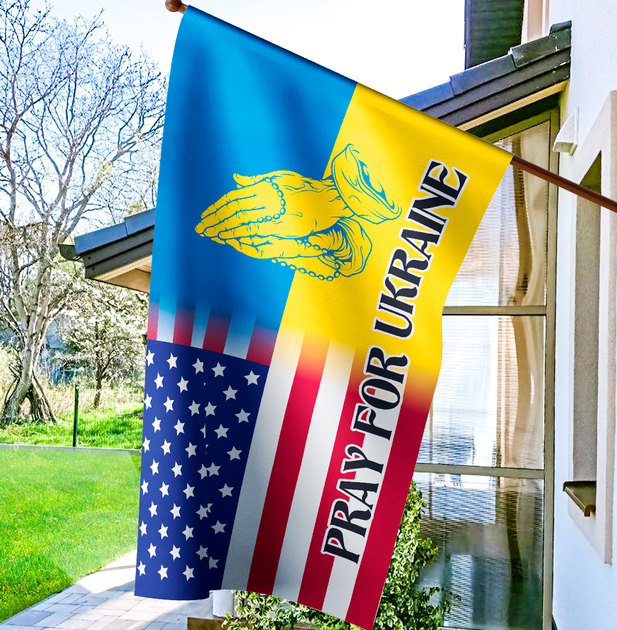 Прапор України - США Postcardua Stand With Ukraine CUS-3 - изображение 3