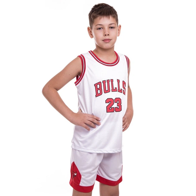 Форма баскетбольная подростковая NB-Sport NBA BULLS 23 5351 2XL, 16-18лет, 160-165см Белый-красный - Фото 7 Форма баскетбольная подростковая NB-Sport NBA BULLS 23 5351 2XL, 16-18лет, 160-165см Белый-красный - изображение 7