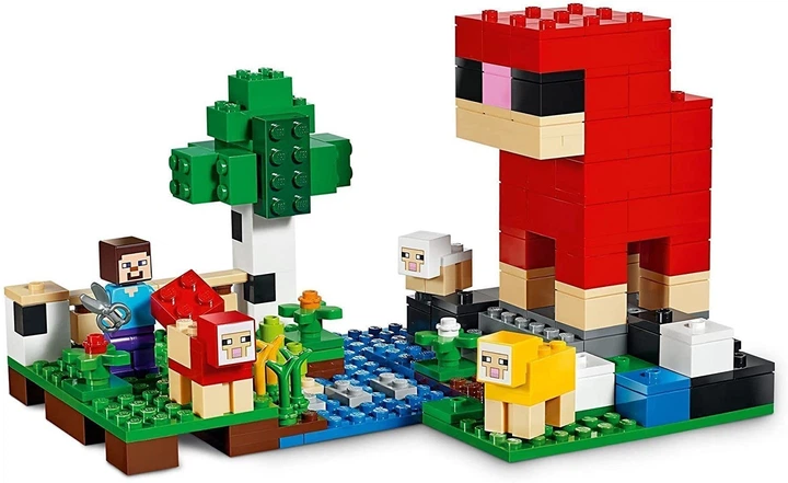 Конструктор LEGO Minecraft Вовняна ферма 260 деталей (21153) - зображення 5