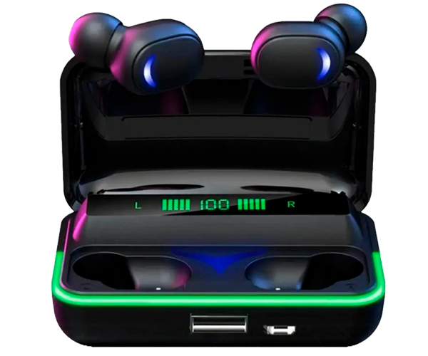 Бездротові навушники Bluetooth XPRo E-10 з Power bank чорні (Bluetooth E-10_400) - Фото 6 Бездротові навушники Bluetooth XPRo E-10 з Power bank чорні (Bluetooth E-10_400) - зображення 6