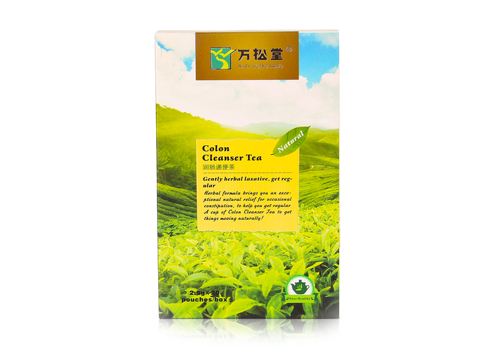 Слабительный чай Wan Song Tang "Colon Cleanser Tea" китайский травяной чай для очистки кишечника (20 пакетиков) - зображення 2