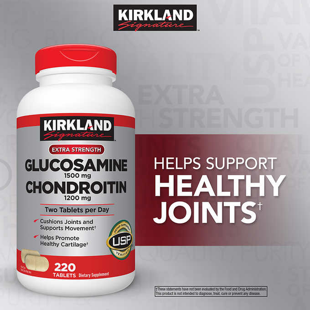 Хондропротектор Kirkland Signature Extra Strength Glucosamine ...