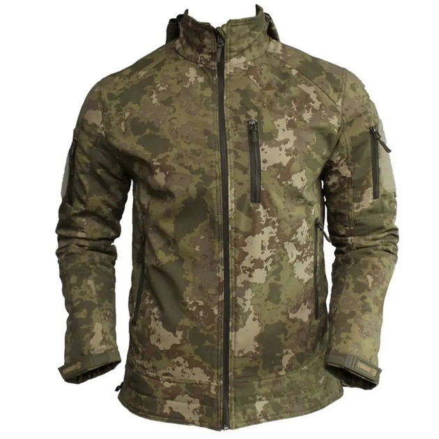 Куртка мужская тактическая Мультикам Combat Турция Софтшел Soft-Shell ВСУ (ЗСУ) M 8068 (OPT-4025) - изображение 1