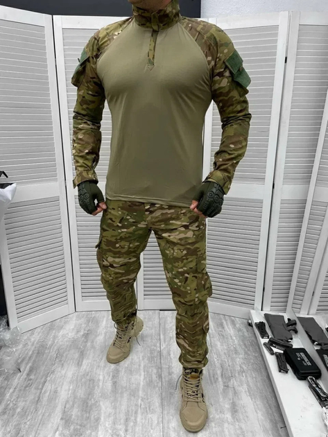Чоловічий армійський костюм мультикам для ЗСУ Tactical тактична форма убакс і штани Туреччина XL 7284 (OPT-3300) - зображення 1