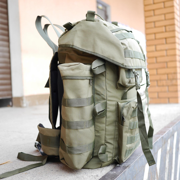 Рюкзак тактичний зсу 80л рюкзак військовий камуфляж тактичний рюкзак ЗСУ військовий рюкзак 80 літрів - зображення 2