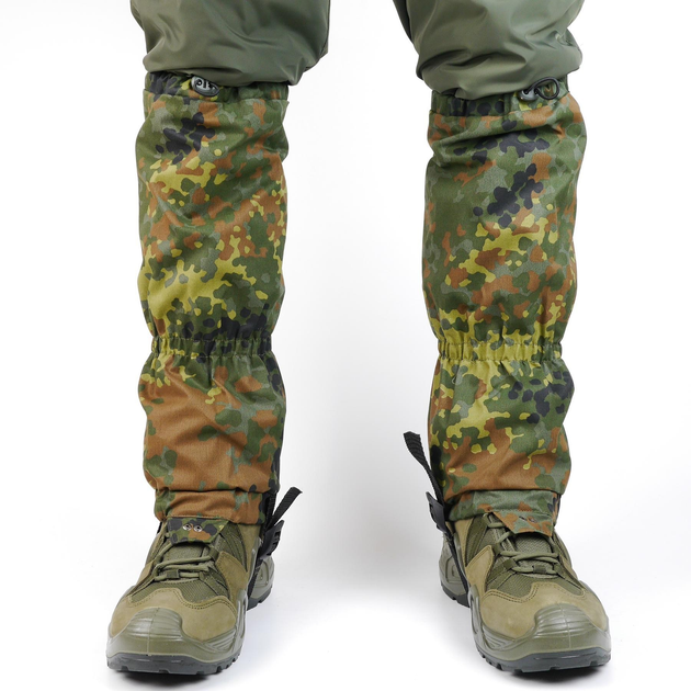 Гамаши тактические защитные для военных бундес флектарн бахилы от дождя мужские армейские кмуфляж - изображение 1