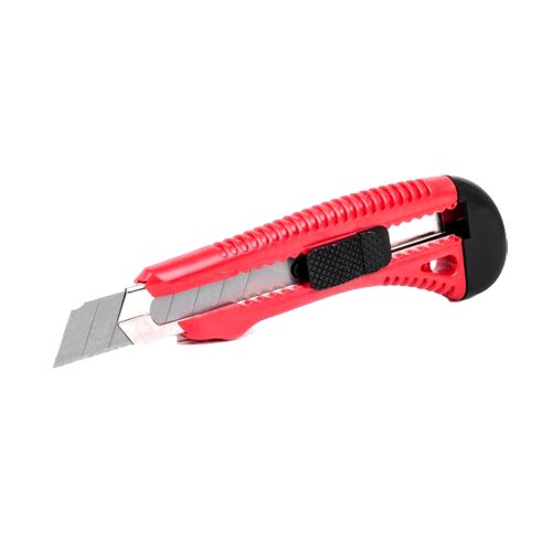 Нож прорезной усиленный с отломным лезвием 18 мм INTERTOOL HT-0501 - Фото 1 Нож прорезной усиленный с отломным лезвием 18 мм INTERTOOL HT-0501 - изображение 1
