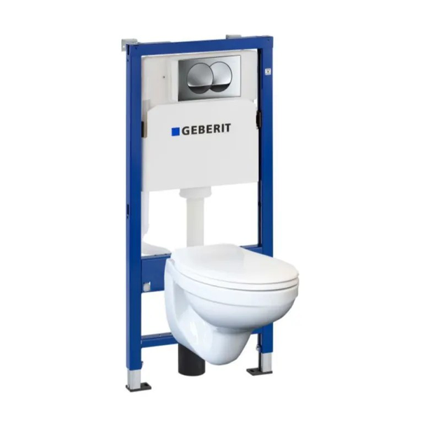 Комплект инсталляции Geberit Duofix PRO20 с клавишей и унитазом с ...