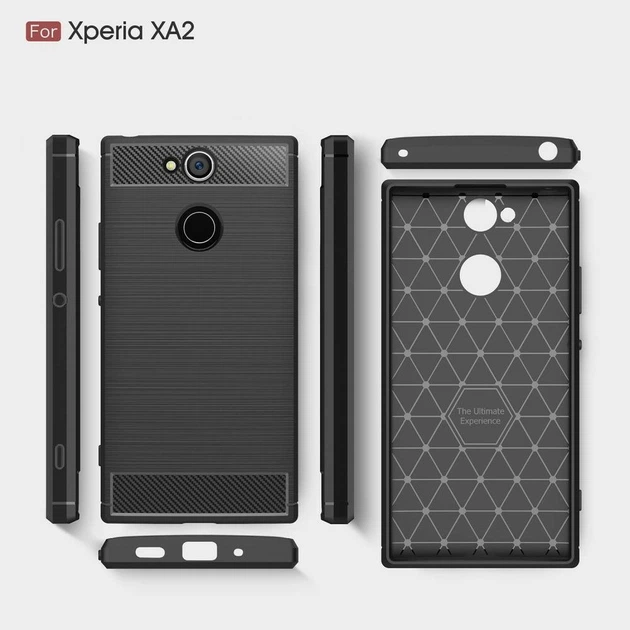 Протиударний чохол Fashion Case Urban для Sony Xperia XA2 Чорний - Фото 2 Протиударний чохол Fashion Case Urban для Sony Xperia XA2 Чорний - зображення 2