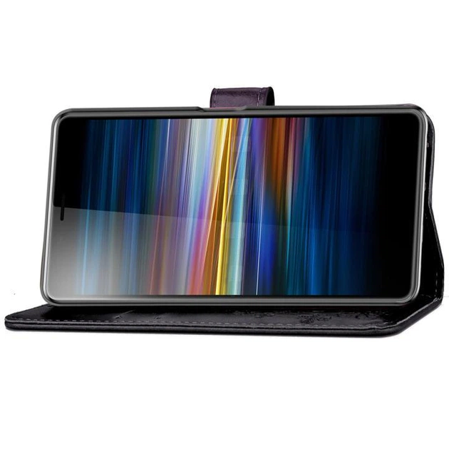 Чехол Clover для Samsung A10s 2019 / A107F книжка кожа PU черный - Фото 5 Чехол Clover для Samsung A10s 2019 / A107F книжка кожа PU черный - изображение 5