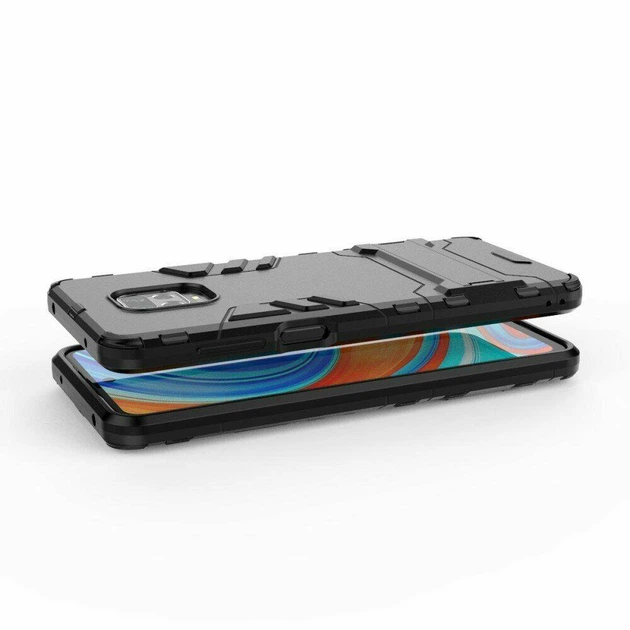 Чехол Iron для Xiaomi Redmi Note 9 Pro Max бронированный бампер Black - Фото 4 Чехол Iron для Xiaomi Redmi Note 9 Pro Max бронированный бампер Black - изображение 4