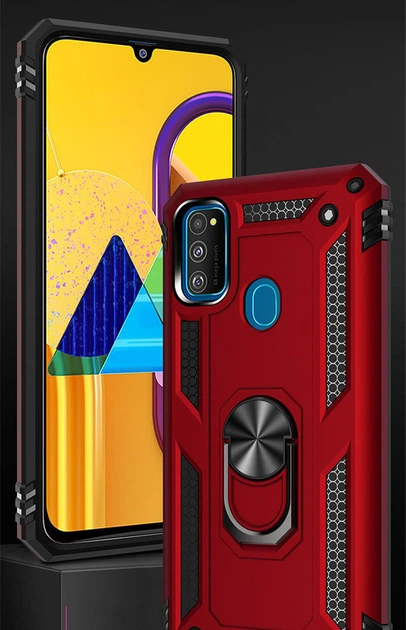 Чохол Shield для Samsung Galaxy M21 / M215 Бампер протиударний Red Без бренду - зображення 7