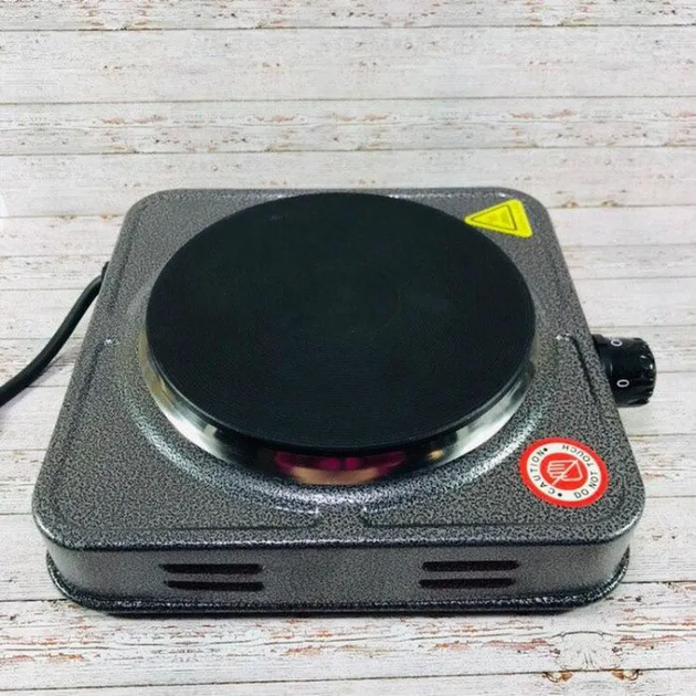 Электрическая настольная плита одна конфорка Domotec 5821MS портативная печка, с дисковым теном 1000Вт, 5 режимов нагрева Серый - Фото 8 Электрическая настольная плита одна конфорка Domotec 5821MS портативная печка, с дисковым теном 1000Вт, 5 режимов нагрева Серый - изображение 8