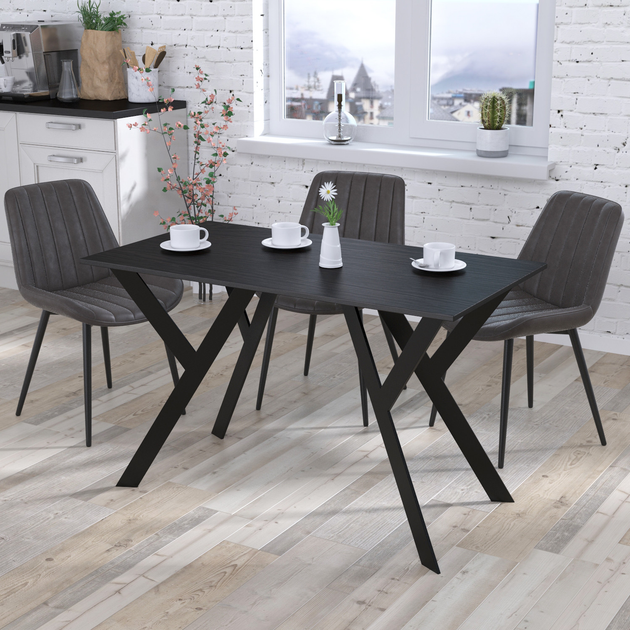 Стол обеденный Ишла 120-65 Loft Design Венге Луизиана Прямые углы ...