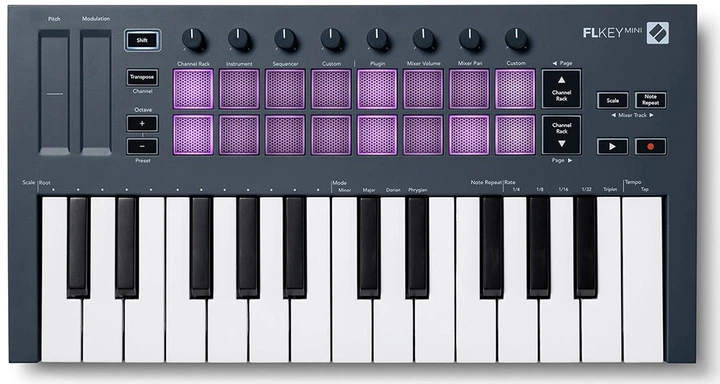 MIDI клавиатура NOVATION FLkey Mini – фото, отзывы, характеристики