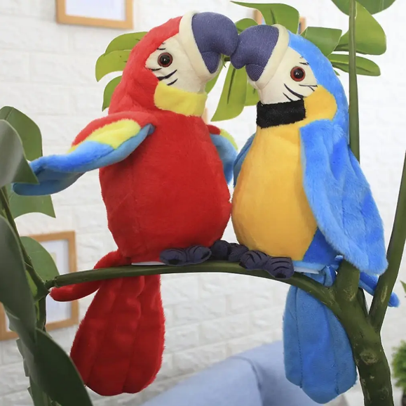 Інтерактивна іграшка папуга Parrot Talking повторює слова та махає крилами Зелений - Фото 4 Інтерактивна іграшка папуга Parrot Talking повторює слова та махає крилами Зелений - зображення 4