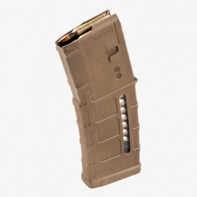 Магазин для AR15 Magpul Койот с окном на 30 п. PMAG 30 GEN M3 AR/M4 5.56x45mm / .223 Remington (MAG556) - изображение 1