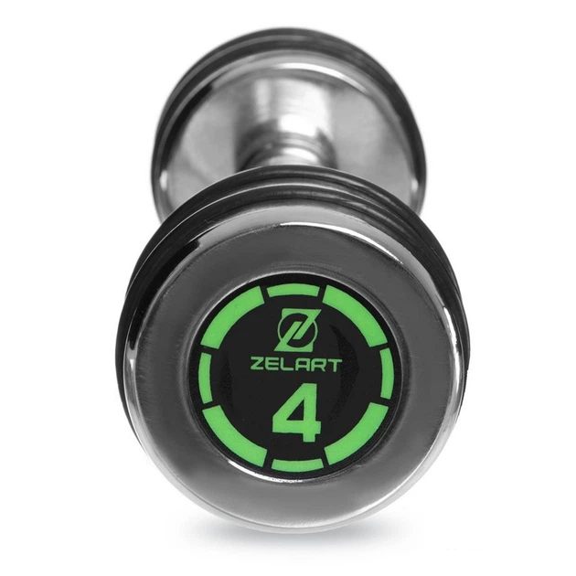 Гантель хромований для фітнесу Zelart Fit 2622-4 1шт вага 4кг - зображення 2