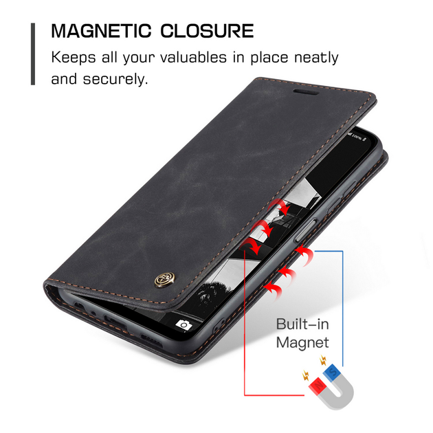 Чехол книжка с магнитом Samsung Galaxy M33 5G M336 CaseMe Black (29274 ...