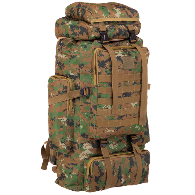 Рюкзак тактический рейдовый 35 литров SP-Sport TY-9188 размер 58х34х17см, цвет камуфляж зеленый - изображение 1