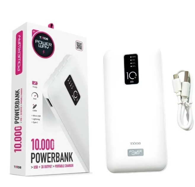 УМБ Павербанк 10000 Портативная батарея Power Bank 10000 mAh TX108 4 ...