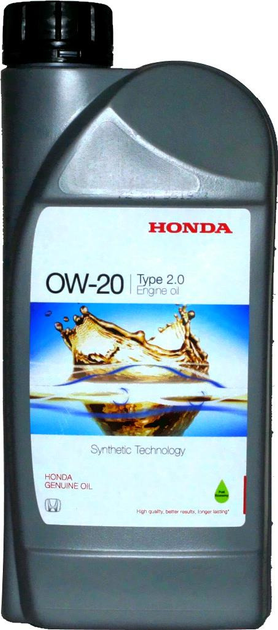 Олива моторна Honda 0w-20 type 2.0, 1л (08232-P99K1LHE) (629939) – фото ...