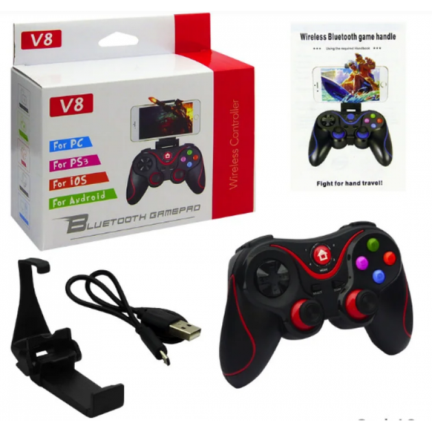 Беспроводной джойстик Gen Game V8 Геймпад Bluetooth для смартфона Чёрный - изображение 2