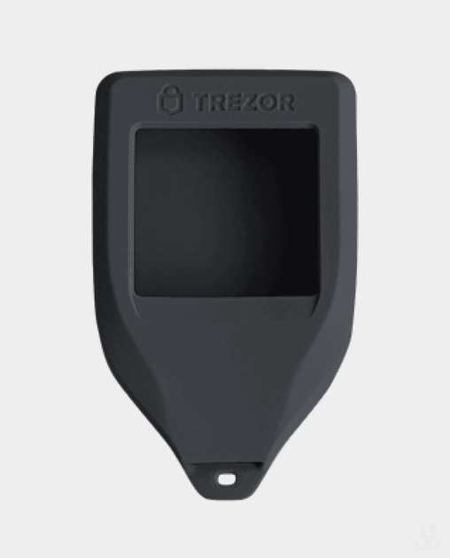 Силиконовый чехол для Trezor Model T - Черный - Фото 1 Силиконовый чехол для Trezor Model T - Черный - изображение 1