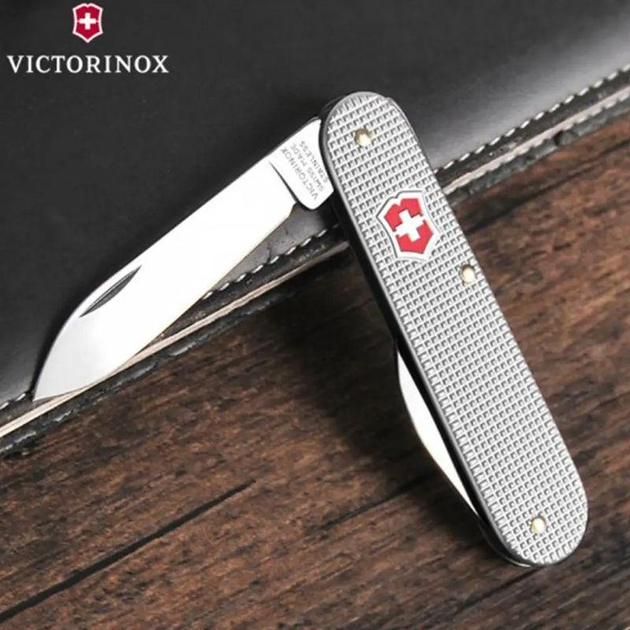 Складаний кишеньковий ніж 84 мм. сріблястий Victorinox - зображення 2