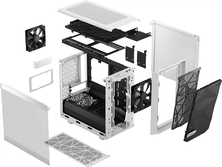 Корпус Fractal Design Meshify 2 Nano White TG (FD-C-MES2N-02) - зображення 20