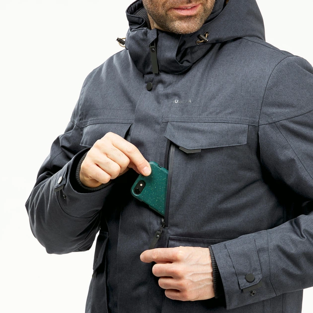 Куртка чоловіча QUECHUA SH100 X-Warm зимова, водонепроникна - S - изображение 6