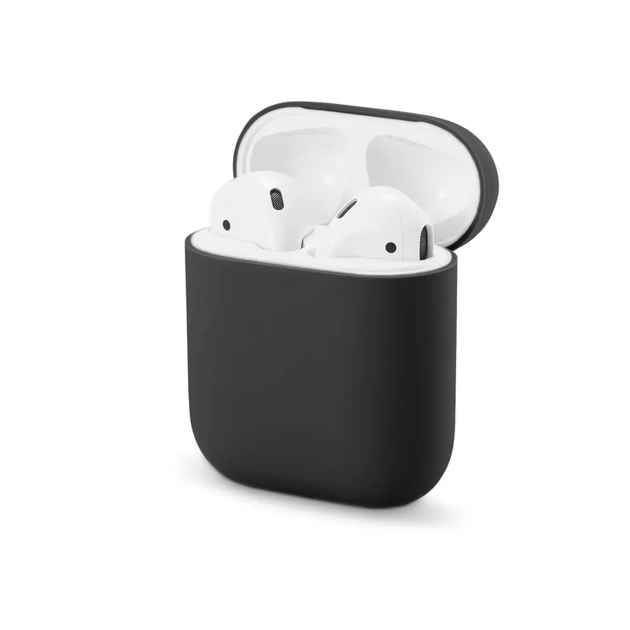 Силиконовый чехол для наушников AirPods 2 Black – фото, отзывы ...