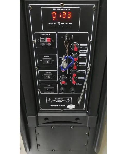 Портативная колонка Su-Kam 1010 2 микрофона 26000mAh 150 Вт black - изображение 6