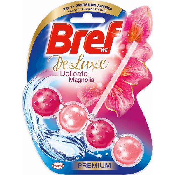 Підвісний блок для унітазу Bref Deluxe Magnolia, 50 г - Фото 1 Підвісний блок для унітазу Bref Deluxe Magnolia, 50 г - зображення 1